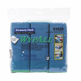 WypAll Blue Microfiber Cleaning Cloths w/ Microban Protection