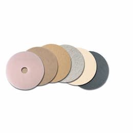 Tan 20 in. Round Ultra High-Speed Burnishing Floor Pads