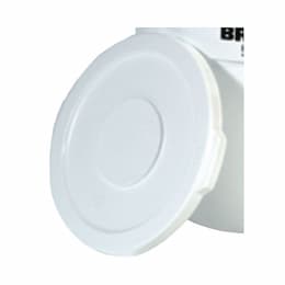 Brute White 22 in. Round Lids for 32 Gal Containers