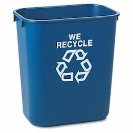 Blue Deskside Paper Recycling 28-1/8 qt. Containers