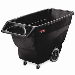 Rubbermaid Structural Foam Tilt Truck, 1000 lb Capacity, Black 