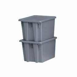Palletote Gray Heavy-Duty Plastic Box
