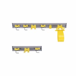 Gray 18 in. Length Closet Organizer &amp; Tool Holders