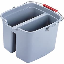 Brute Gray Plastic Double Pail 17 Gal Bucket