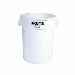 Brute White Round 32 Gal Containers