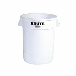 Rubbermaid Brute White Round 32 Gal Containers