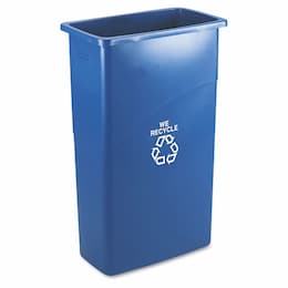 Slim Jim Blue Station Recycling 23 Gal Container