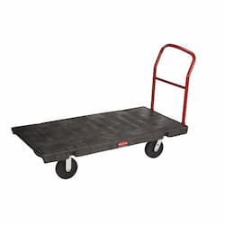 24x48-in Heavy-Duty Platform Trucks, 12000 lb Capacity, Black