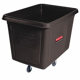 Black 300 lb Capacity Laundry &amp; Waste Collection Cube Truck