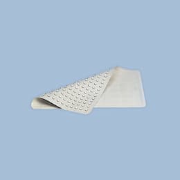 Safti-Grip White Vinyl Bath Mat 14X22-1/2