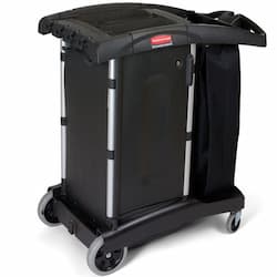 Black Turndown Housekeeping Cart