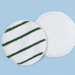 White/Green Striped 21 in. Round Rotary Low Profile Yarn Bonnets