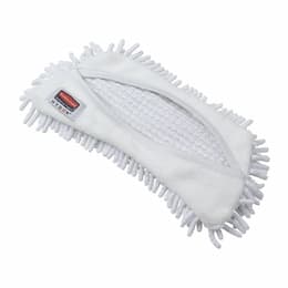 White Microfiber Flexi Frame Hi-Performance Damp Mop Pads