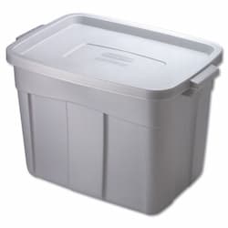 Roughneck Steel Gray 18 Gal Storage Box