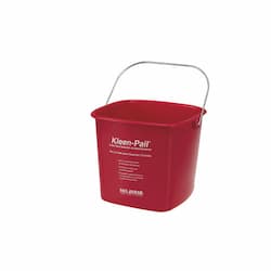 Kleen-Pail Red 6 qt. Sanitizing Pails