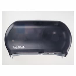 VersaTwin Black Standard Double Roll Toilet Tissue Dispenser