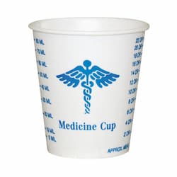SOLO Waxed-Coated 3 oz. Graduated Medicine Paper Cups