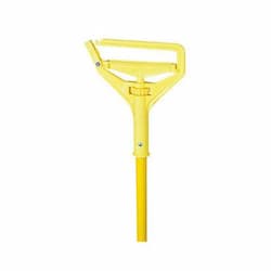 Boardwalk Yellow 60 in. Quick Change Side-Latch Plastic Mop Head Handle