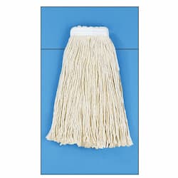 White Cotton Fiber Cut-End #24 Size Wet Mop Head