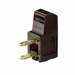 Eaton Wiring 15 Amp Super Plug, Non-Grounded, NEMA 1-15R, Brown