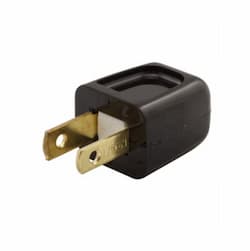 10 Amp Standard Plug, NEMA 1-15R, Polarized, Black