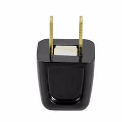 10 Amp Standard Plug, Non-Grounded, NEMA 1-15R, Black