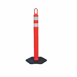 4-ft Looper-Tube Traffic Marker w/ 12 lb. Rubber Base