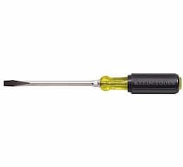 Klein Tools 4" Heavy Duty Slotted Keystone Tip Cushion Screwdriver 