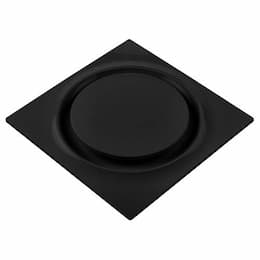 Aero Pure 18W Quiet Bathroom Fan, Round Grille, 80 CFM, Matte Black