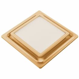 25W Quiet Fan w/ LED Light & Nightlight, Square, 110 CFM, Gold