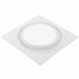 Aero Pure 15.2W Quiet Bathroom Fan, W/ LED Light, Adjustable Speed, 3000K, White