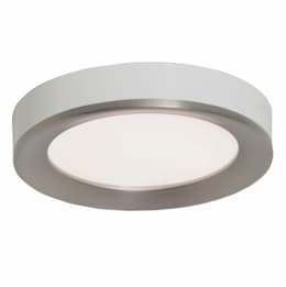 35W LED Alta Flush Mount, 120V-277V, 3000K, Satin Nickel/White