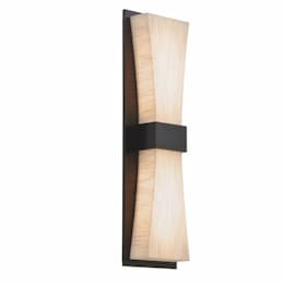 17W Aberdeen Wall Sconce, 120V-277V, Selectable CCT, Jute/Gray