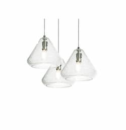 60W Armitage Pendant Light, Round, 3-Light, E26, 120V, Clear Crackle