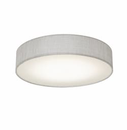 33W LED Ashland Flush Mount, 1800 lm, 120V, Selectable CCT, Gray