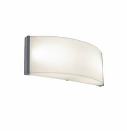 17W LED Algiers Sconce, 1400 lm, 120V-277V, Selectable CCT, Nickel