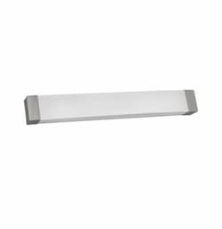 25W LED Algiers Vanity Light, 120V-277V, Selectable CCT, Satin Nickel