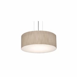 12-in 18W Anton Pendant, 1400 lm, 120V-277V, CCT Select, Black/Jute