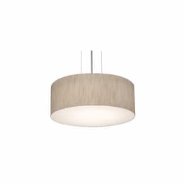 12-in 25W Anton Pendant, 2-Light, E26, 120V, Black/Jute