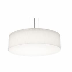 19-in 42W Anton Pendant, 120V-277V, CCT Select, Black/Linen White