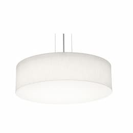 19-in 25W Anton Pendant, 3-Light, E26, 120V, Black/Linen White