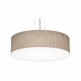 19-in 25W Anton Pendant, 3-Light, E26, 120V, Satin Nickel/Jute