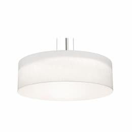 30-in 60W Anton Pendant, 120V-277V, CCT Select, Black/Linen White