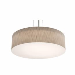 30-in 60W Anton Pendant, 5400lm, 120V-277V, CCT Select, S. Nickel/Jute