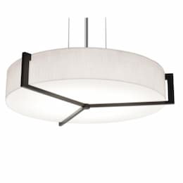 42W LED Apex Pendant Mount, 120V-277V, Selectable CCT, Espresso/White