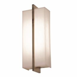 17W LED Apex Wall Sconce, 120V-277V, Selectable CCT, Gray/White