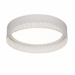 31W LED Ash Flush Mount, 2600 lm, 120V, 3000K, White