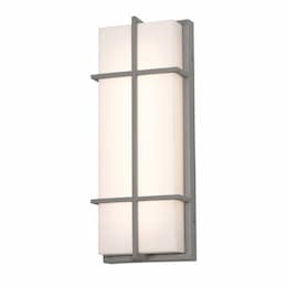 28W LED Avenue Outdoor Wall Sconce, 120V-277V, 3000K, Gray