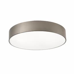 24-in 35W Bailey Flush Mount w/ Sensor, 120V-277V, CCT Select, Nickel