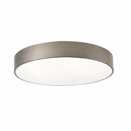 30-in 45W Bailey Flush Mount, 2700 lm, 120V-277V, CCT Select, Nickel